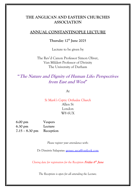 Constantinople Lecture 2025